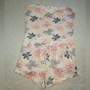 Ekouaer 2-piece Floral pajama Short set women’s size Small